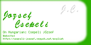 jozsef csepeli business card
